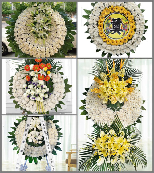 江西赣州于都县宽田乡花圈速递
